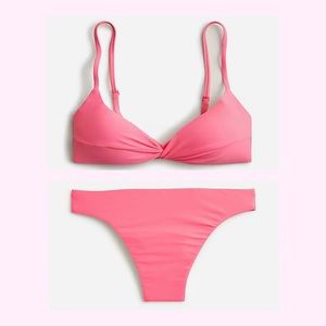 J. Crew Strappy Bikini Top and High-Rise Bottom